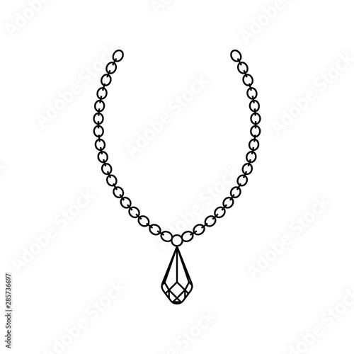 abstract outline jewelry