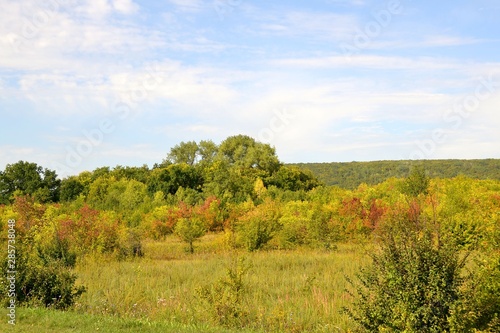 Colorful protected area in the Zhiguli mountains