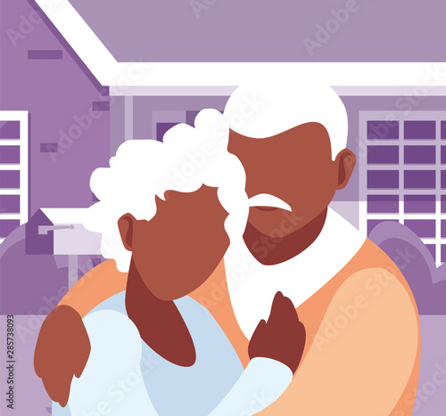 happy grandparents day flat design