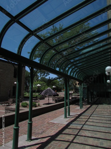 Empty courtyard in the city