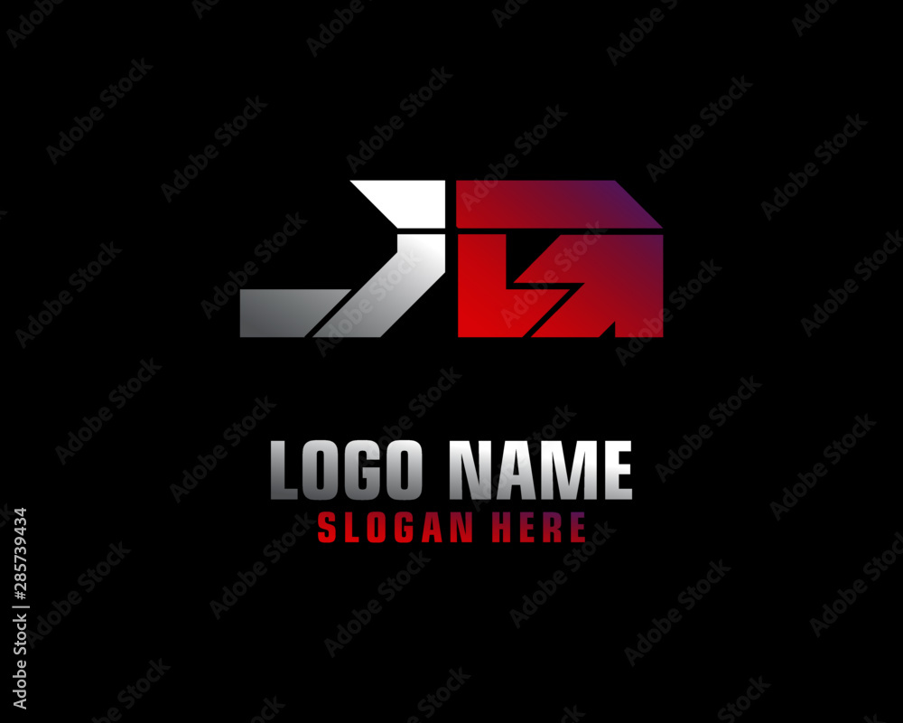 JG Initial letter logo template vector JG Initial letter logo template vector