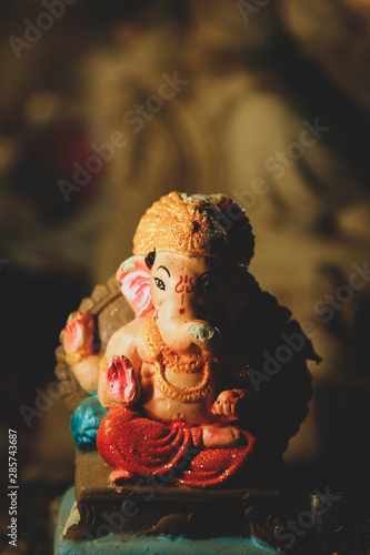 Idol of God Ganesha made with Plaster of Paris material