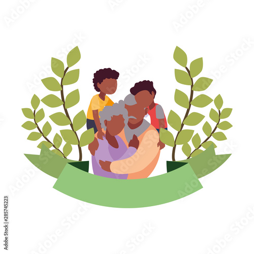 happy grandparents day flat design