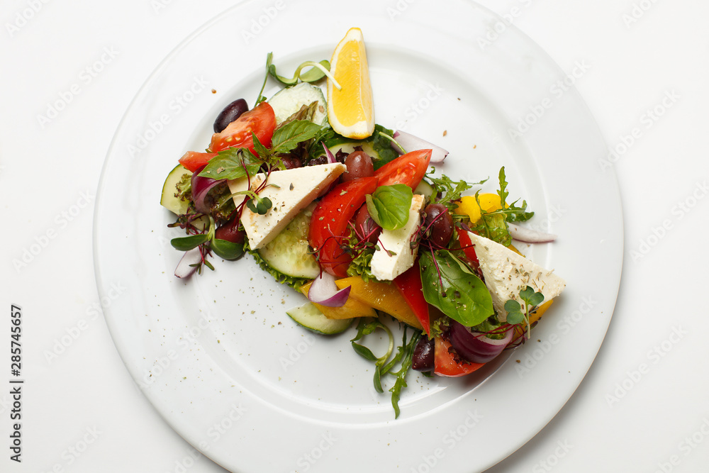 vegetable salad with Adyghe cheese vegetable salad with Adyghe cheese