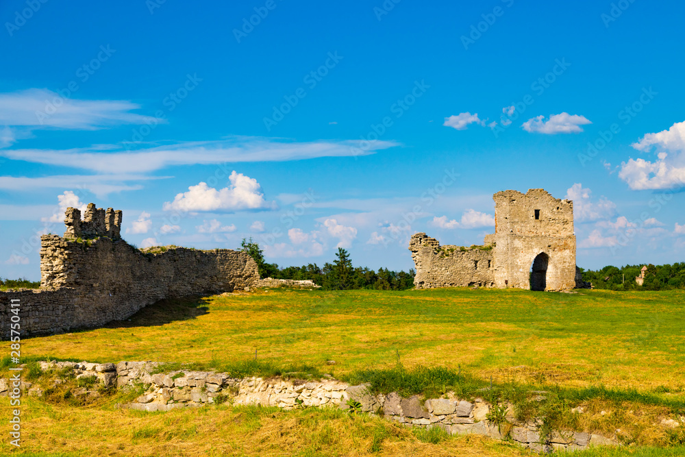 Ruins of a medieval fortress. Kremenets. Ukraine