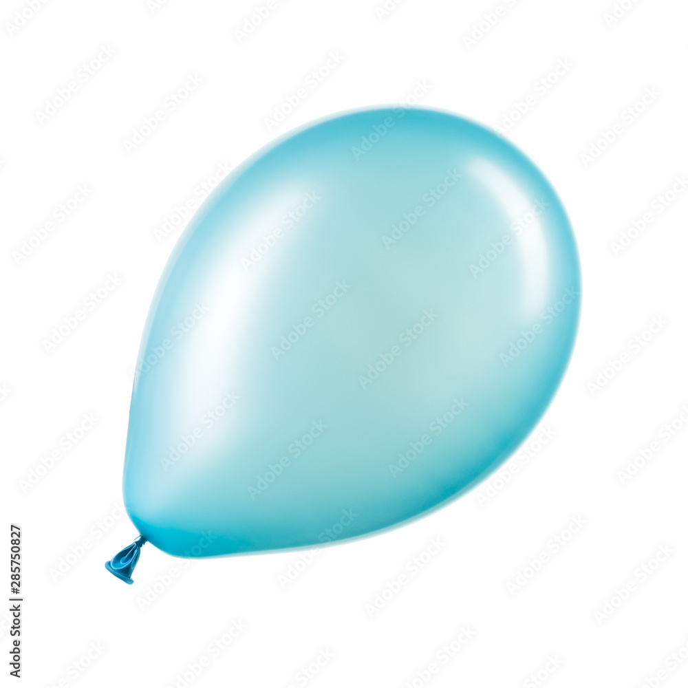 Single blue helium balloon, element of decorations Single blue helium balloon, element of decorations