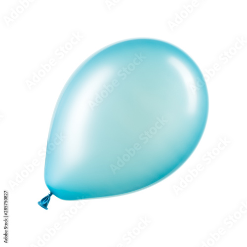 Single blue helium balloon  element of decorations