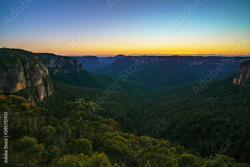 blue hour at govetts leap lookout, blue mountains, australia 54 © Christian B.