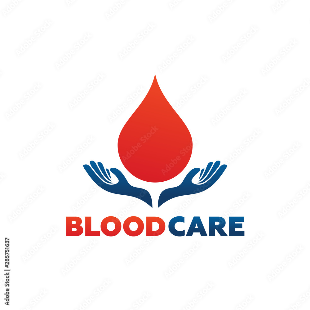 Blood Care Logo Template Design Vector, Emblem, Design Concept, Creative Symbol, Icon Blood Care Logo Template Design Vector, Emblem, Design Concept, Creative Symbol, Icon