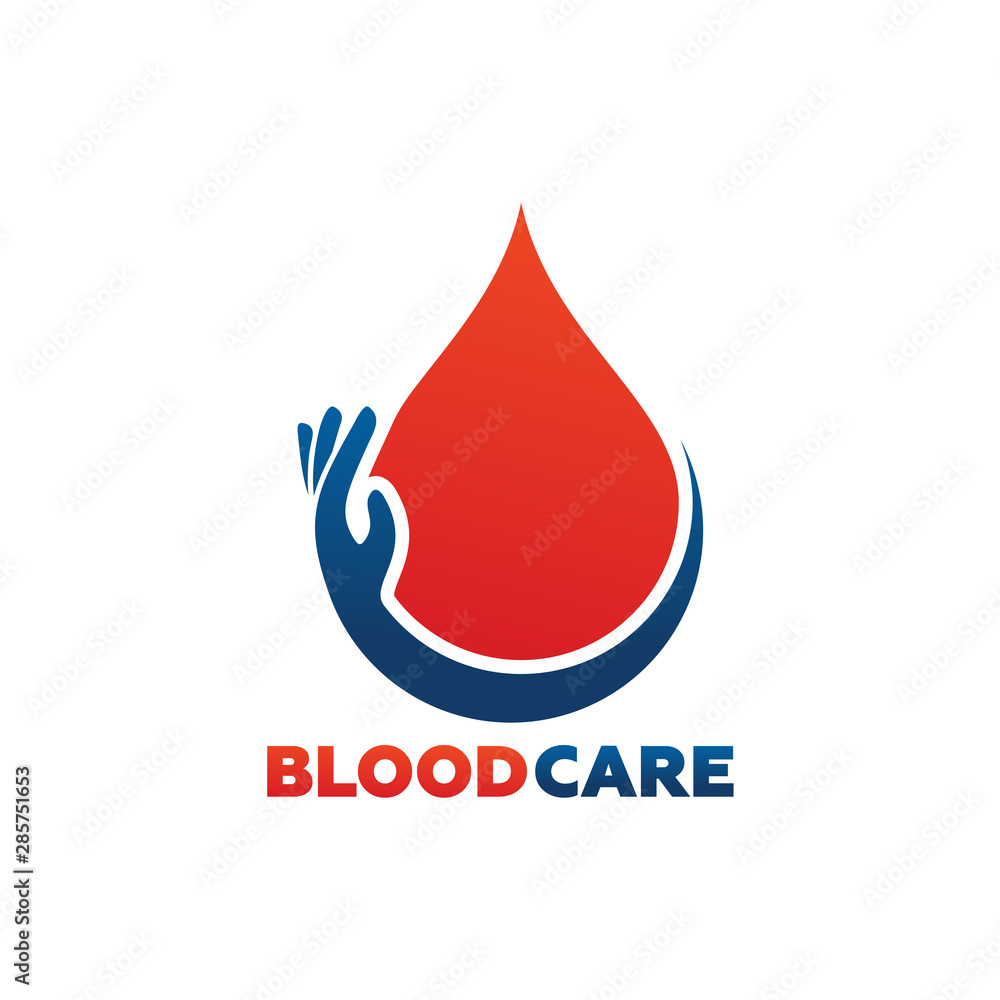 Blood Care Logo Template Design Vector, Emblem, Design Concept, Creative Symbol, Icon Blood Care Logo Template Design Vector, Emblem, Design Concept, Creative Symbol, Icon