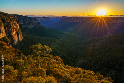 sunrise at govetts leap lookout, blue mountains, australia 55