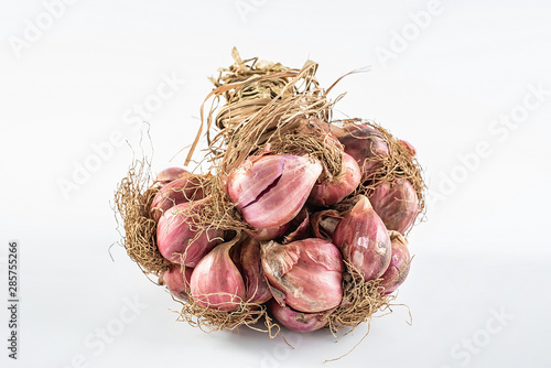 Chinese commonly used cooking seasoning spices onion on a white background