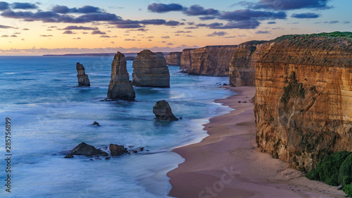 twelve apostles at sunset,great ocean road at port campbell, australia 173