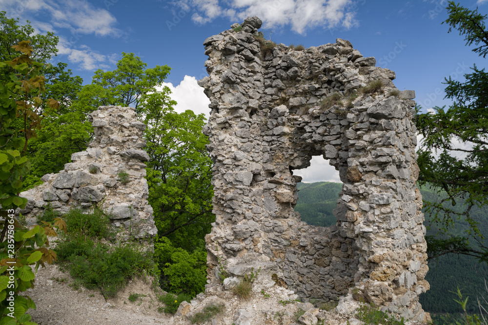 Ruins of castle Zniev, Slovakia