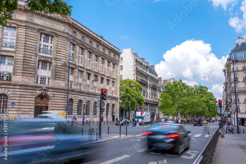 Paris Day Traffic on a Summer