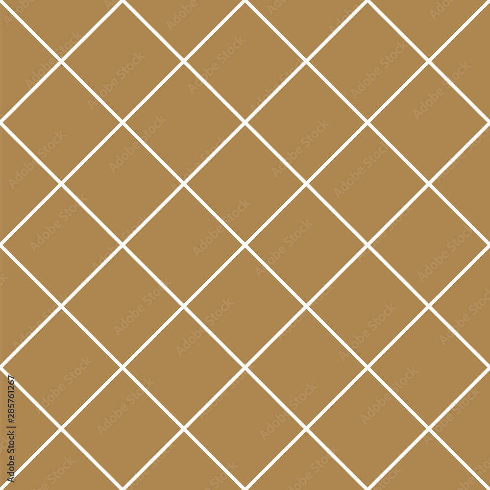 Seamless geometric pattern in golden and white. Seamless geometric pattern in golden and white.