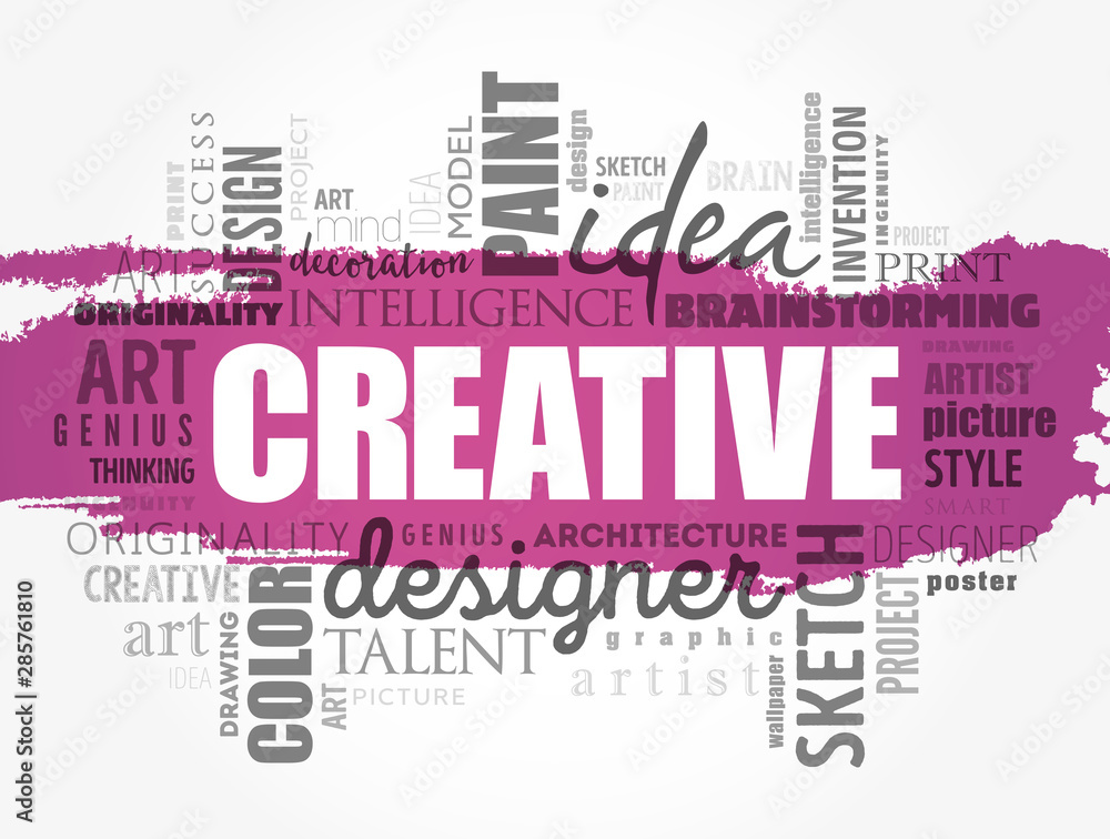 CREATIVE word cloud, creative business concept background CREATIVE word cloud, creative business concept background