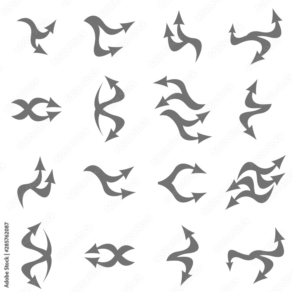 Concept arrows for web design and mobile apps. Interface. Abstract arrow icon. Set of vector flat arrows. Concept arrows for web design and mobile apps. Interface. Abstract arrow icon. Set of vector flat arrows.