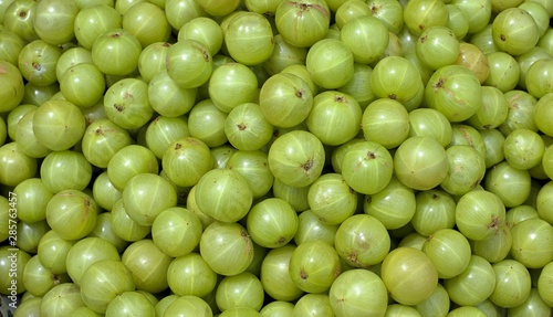 Top View of Fresh Juicy Indian Gooseberry