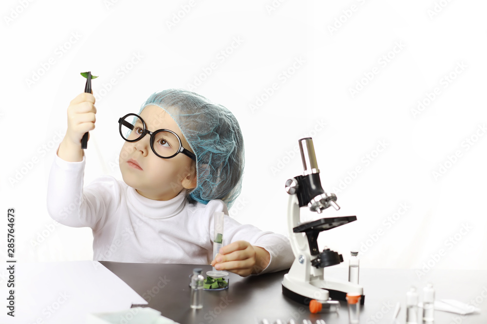 Young scientists chemists. Doctor, laboratory assistant. Young scientists chemists. Doctor, laboratory assistant.