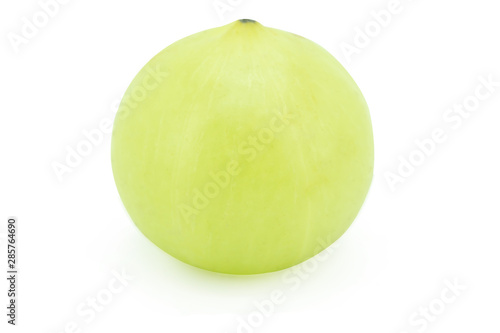 Indian gooseberry, amla green fruits isolated on white background. with clipping path.