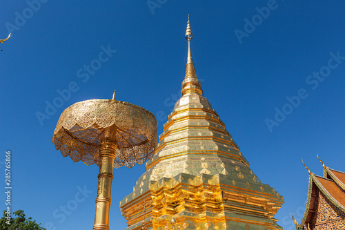 Wat Phra That Doi Suthep, the temple in Chiang Mai, Popular historical temple in Thailand. © Artur