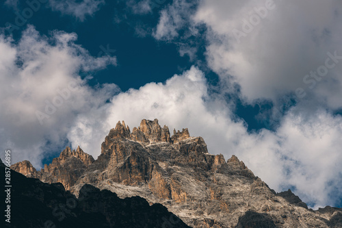 Panoramic view on Dolomites, Punta dei Tre Scarperi