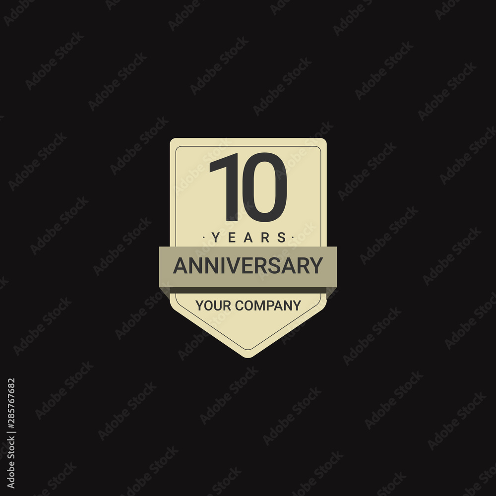 10 Years Anniversary Celebration Your Company Vector Template Design Illustration 10 Years Anniversary Celebration Your Company Vector Template Design Illustration