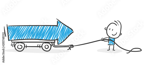 Stickman Blue: Strategy, arrow. (Nr. 62)	