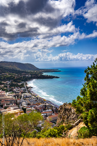 Fototapeta Naklejka Na Ścianę i Meble -  Gorgeous view from Rocca di Cefalu in Sicily