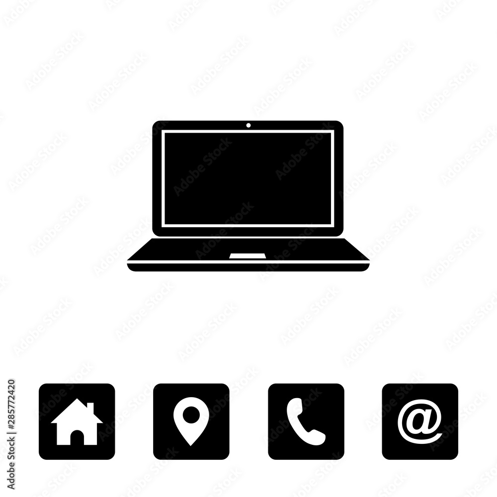 laptop icon symbol vector, laptop sign vector laptop icon symbol vector, laptop sign vector