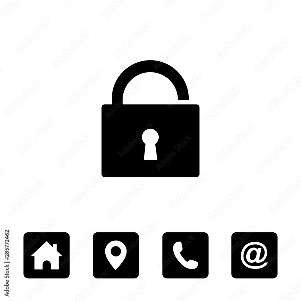 lock icon sign vector symbols lock icon sign vector symbols
