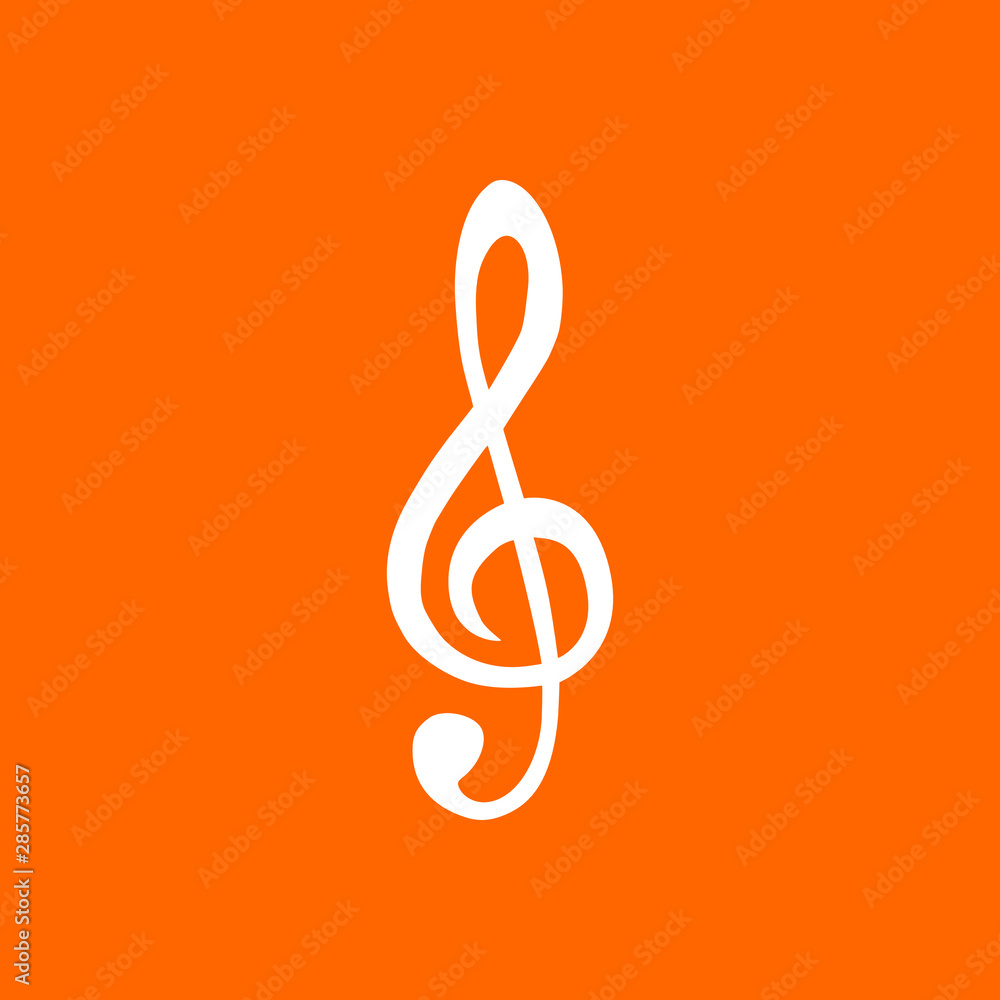Violinschlüssel und Hintergrund Violinschlüssel und Hintergrund
