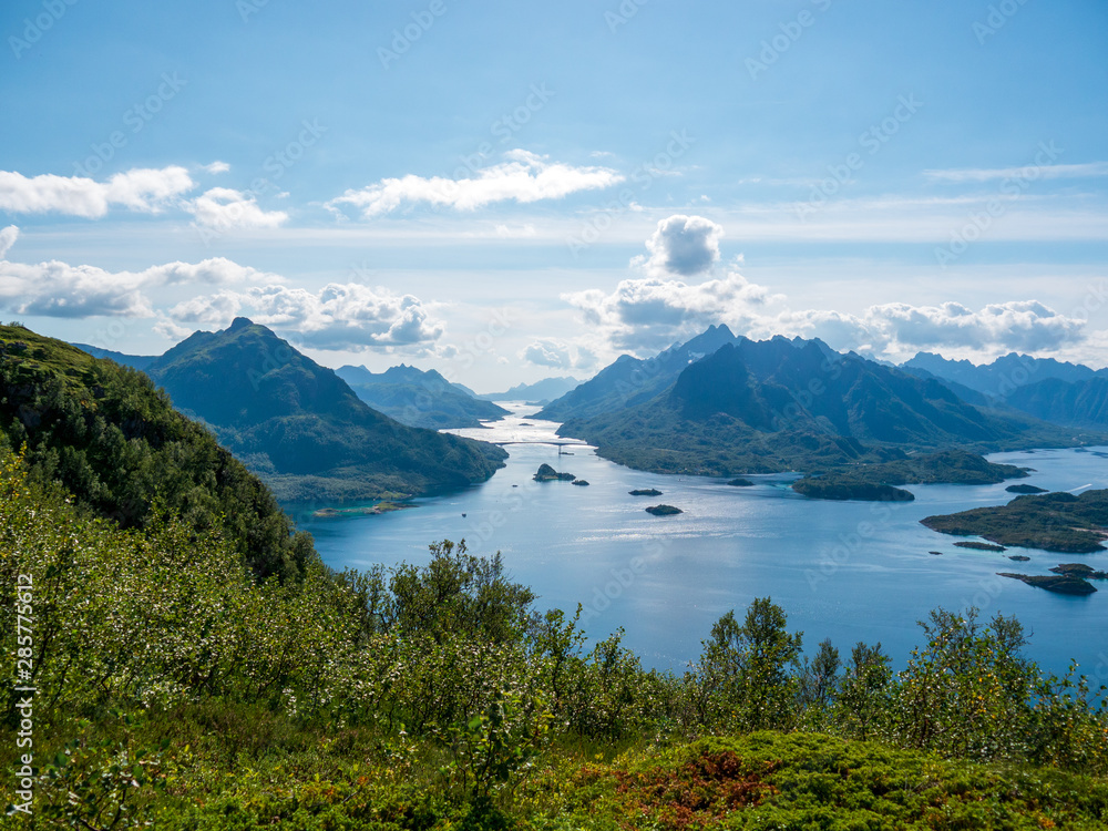 The landscape of the Lofoten islands