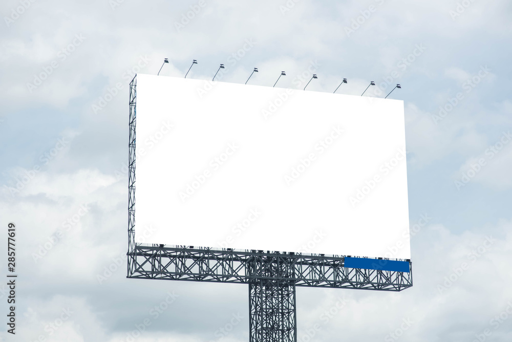 Blank billboard for new advertisement. Blank billboard for new advertisement.