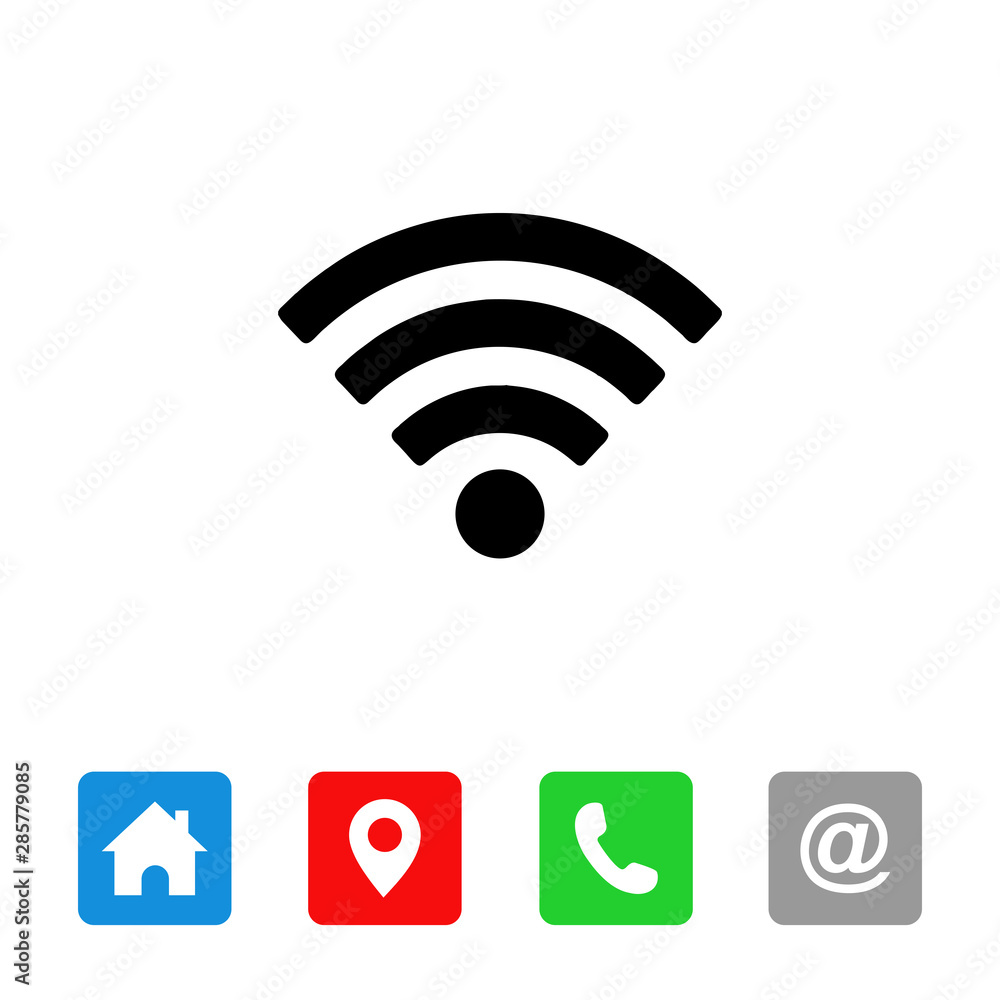 WIFI Icon Vector. symbol for web site Computer and mobile vector. WIFI Icon Vector. symbol for web site Computer and mobile vector.