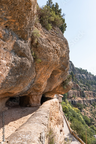 Sanctuary of the Virgin of Balma built in rock in the mountains in Castellon de la Plana, Spain