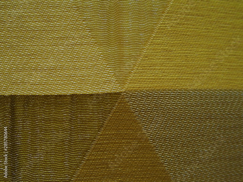 texture de tissu jaune matériaux en macro  photo