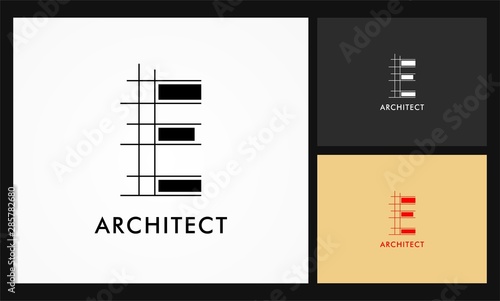 e architect vector logo