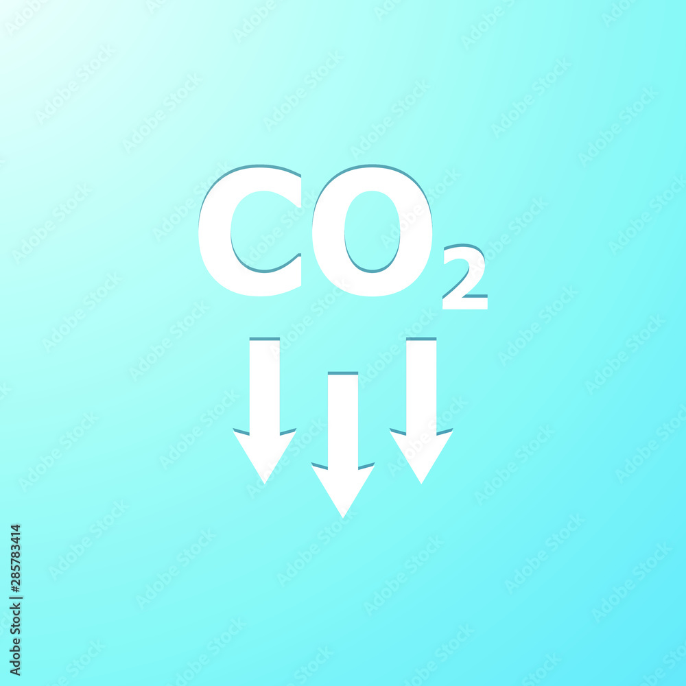 co2, carbon dioxide emissions, vector icon co2, carbon dioxide emissions, vector icon