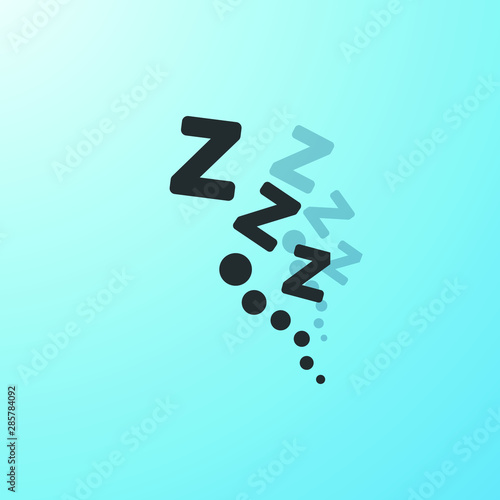 vector zzz sleep icon design