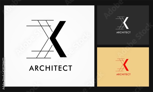 x architect vector logo