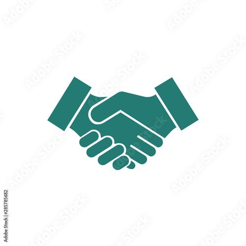 handshake icon vector