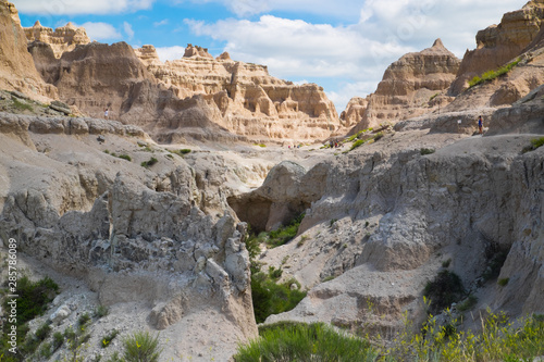 Badlands landscape South Dakota USA