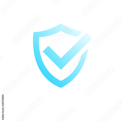 stock vector tick mark approved shild icon vector