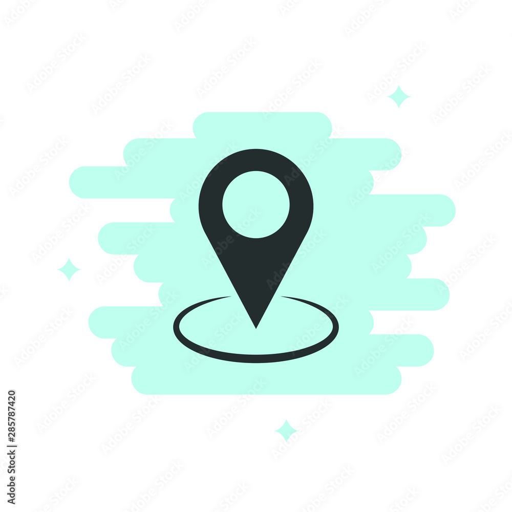 location vector icon, stock vector illustration flat design style location vector icon, stock vector illustration flat design style