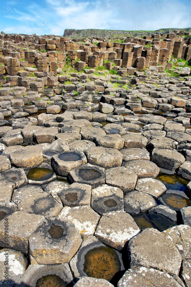 The Giant's Causeway  located in County Antrim, Northern Ireland.
