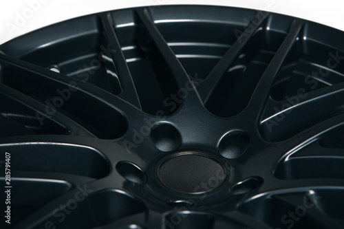 Car rims with close up details