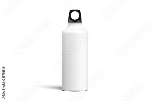 Bottle for water isolated on white background. 3d rendering. Minimalism. reuse