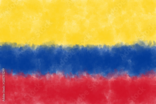 Kolumbien Vintage Flagge